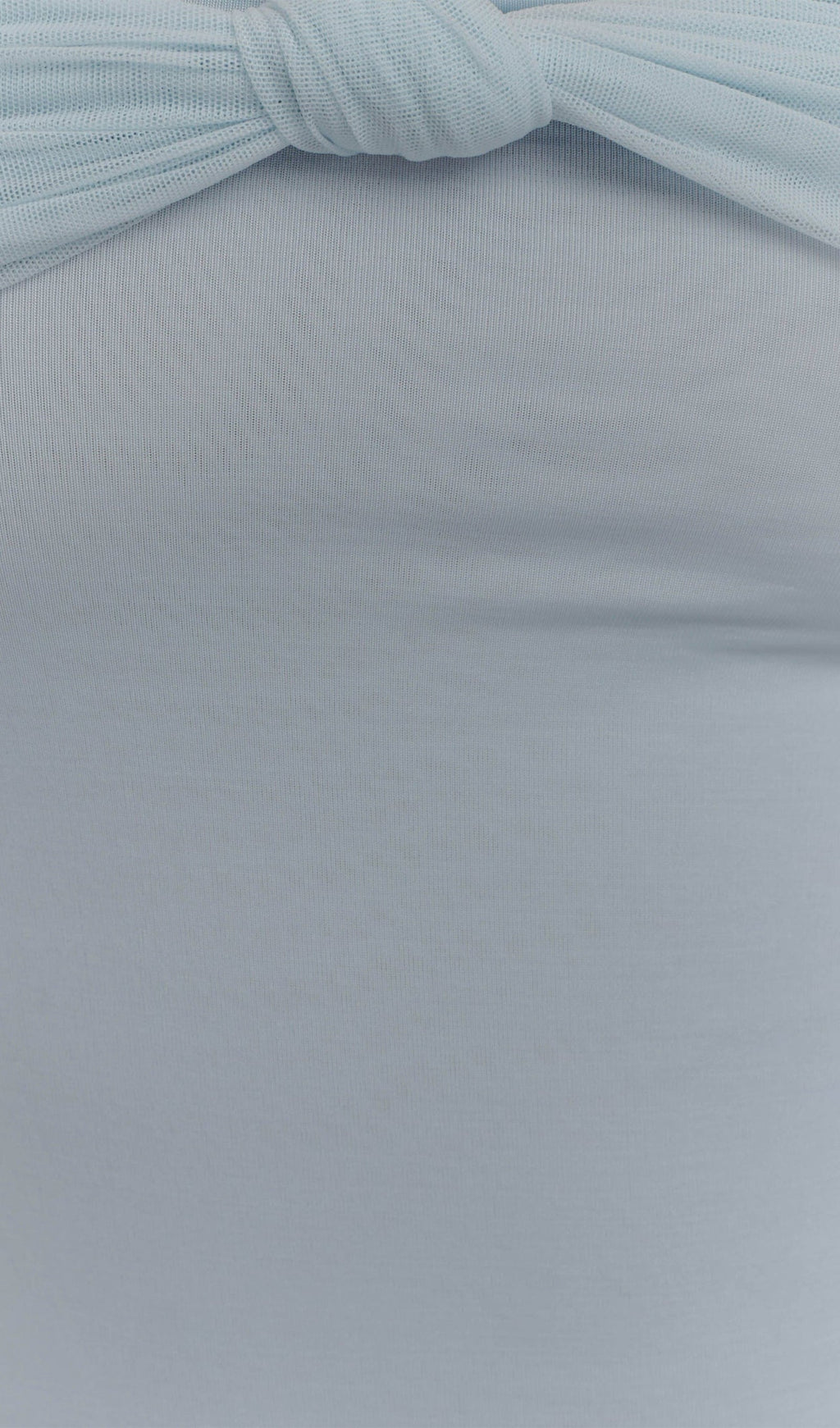 Bebek Mavisi File Ve Slinky Askılı Uzun Elbise