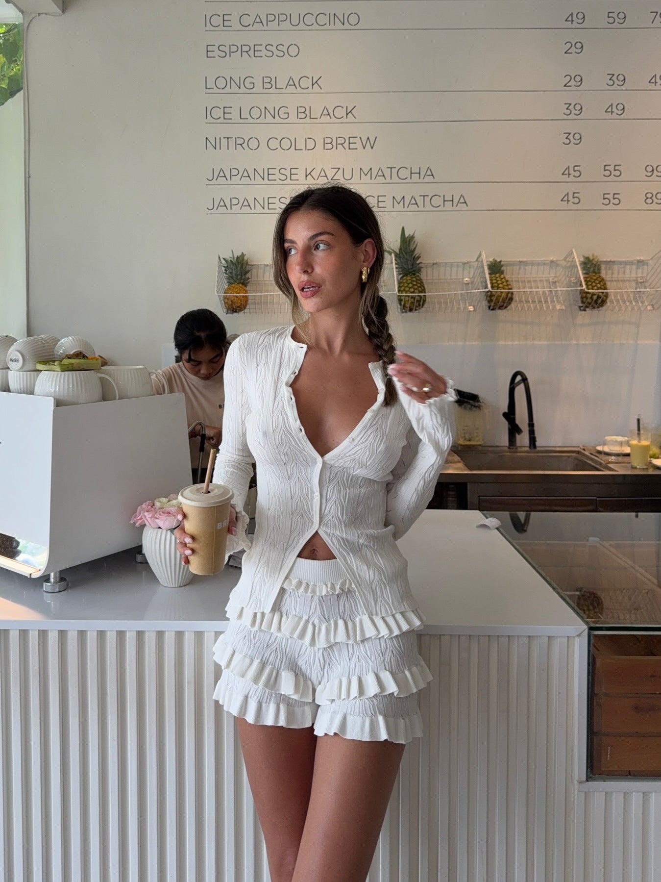 Floria Fırfırlı Triko Takım