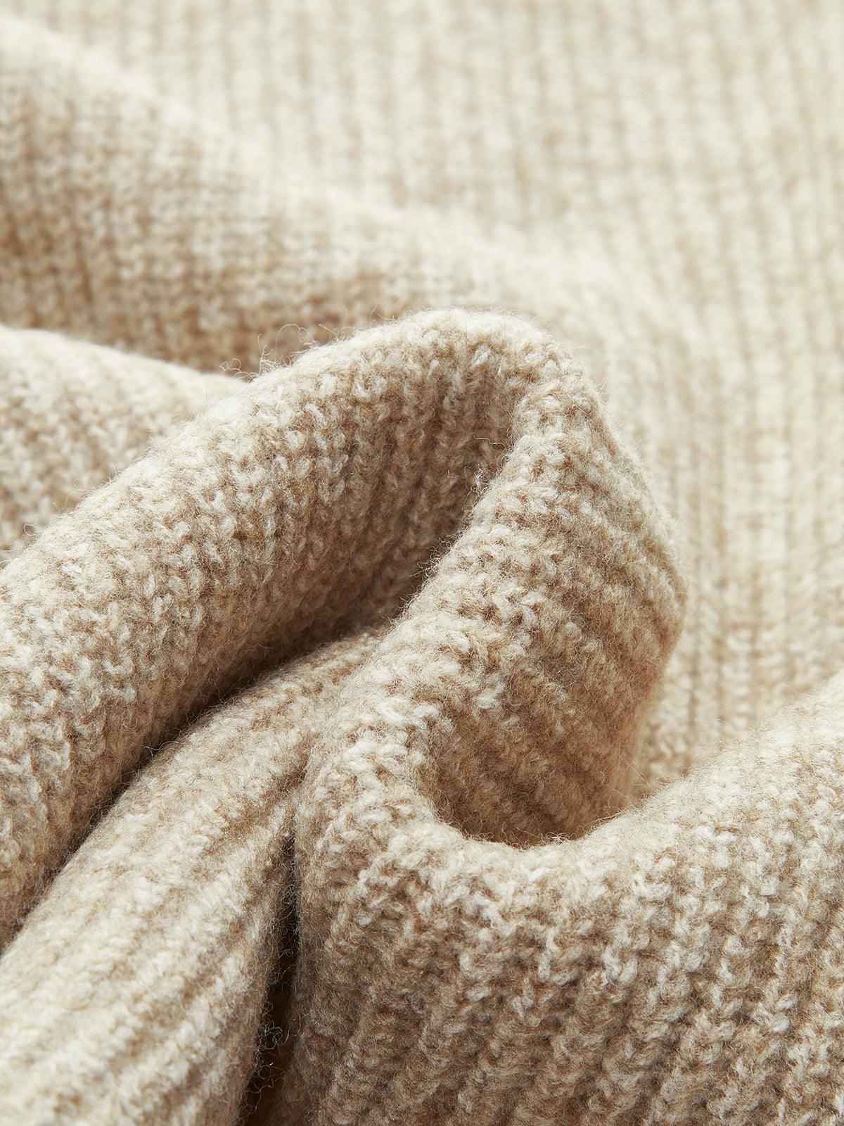 Gri Örgü Detaylı Rahat İkili Takım