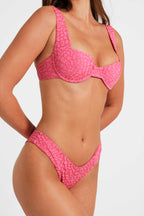 Tiana Destekli Üst / Rosy Glow Jacquard