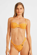 Georgia Büzgülü Destekli Üst / Mimosa