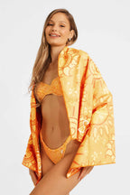 Çift Taraflı Katlanabilir Plaj Havlusu / Mimosa