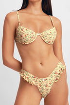 Candice Destekli Bikini Üstü / Pembe Geyik