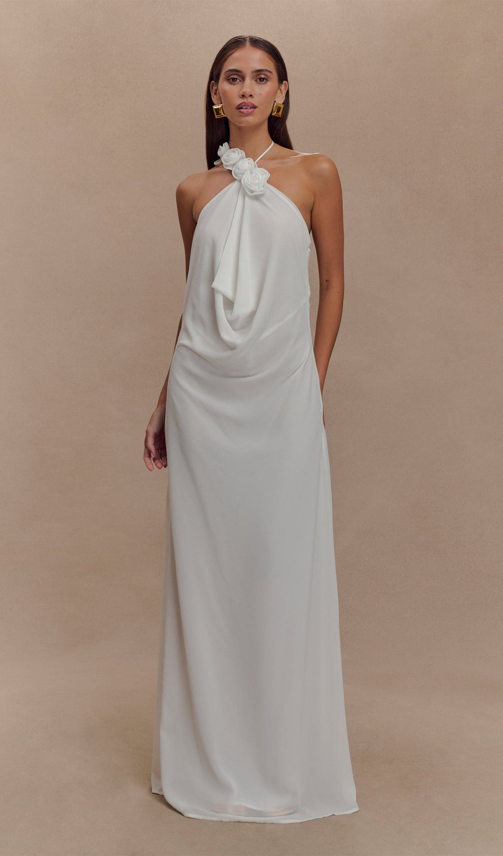 Kapüşonlu Uzun Elbise