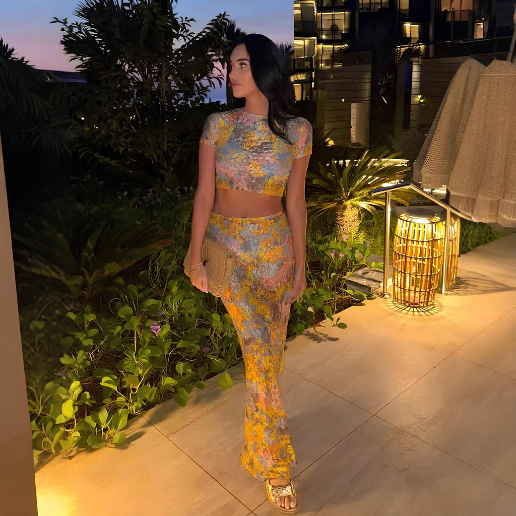 Lysa | Çiçek Baskılı İkili Takım