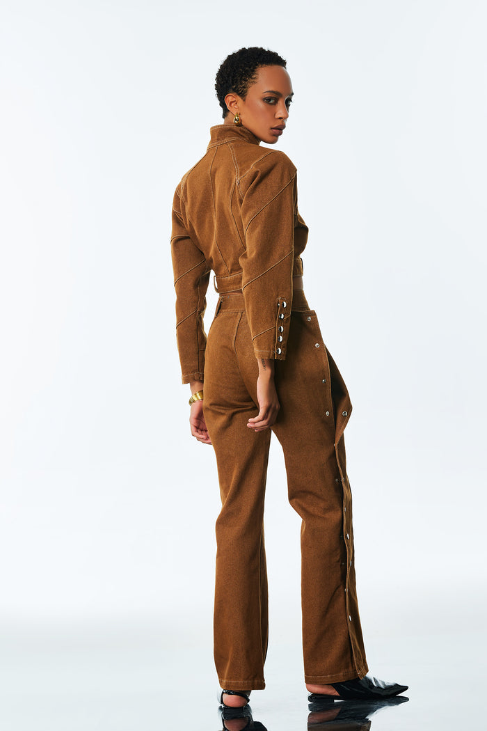 TIERRA Düğme Detaylı Kruvaze Yaka Takım