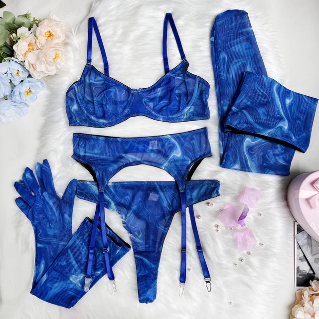 Serena 5 Parça Tie-Dye İç Giyim Takımı