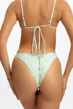 Lana Halkalı Cesur Alt / Yeşil Çiçek