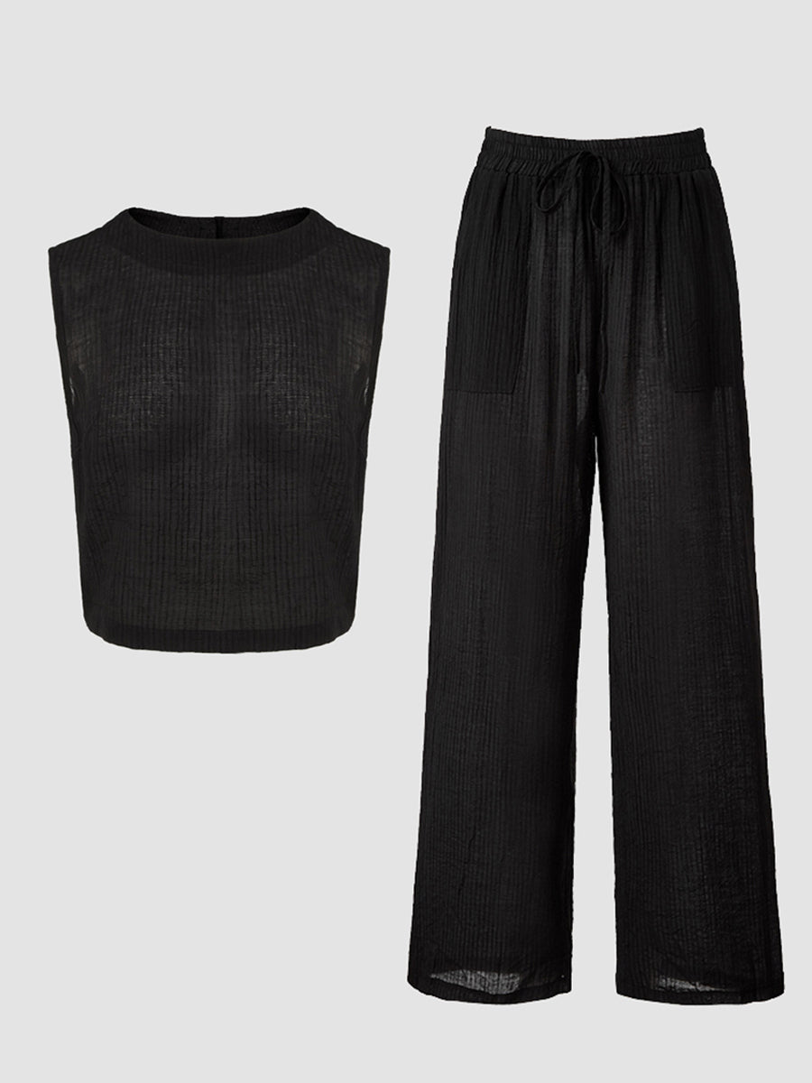 Düğmeli Pantolon Takımı