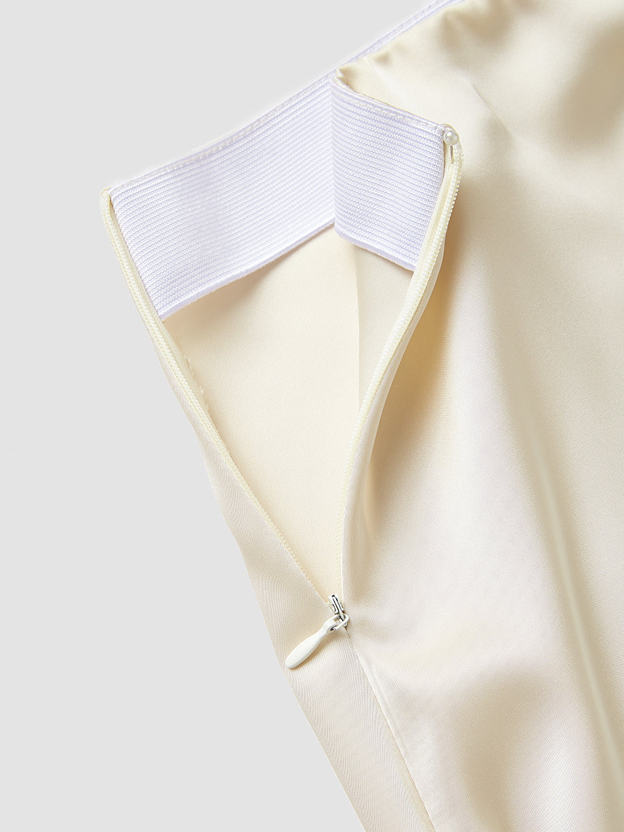 Zarif Çapraz Bağlamalı Düz Etek Takımı