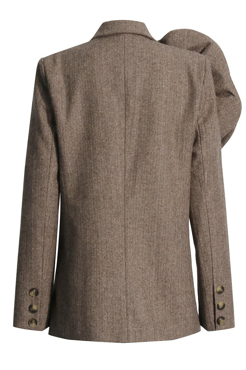 Noral Çiçek İşlemeli Blazer Ceket