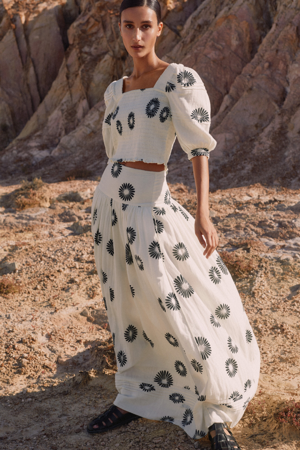 Marjolaine Çiçek Desenli Takım