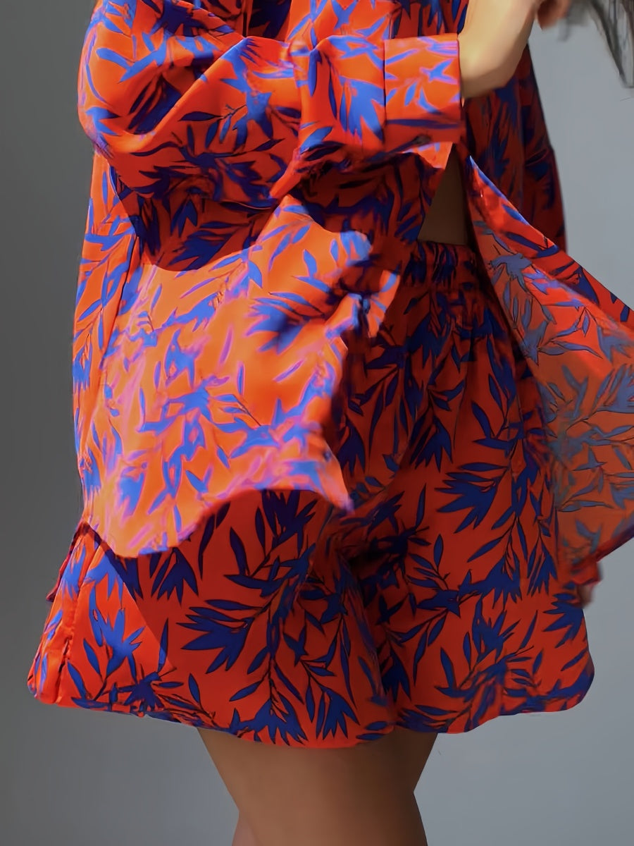 Yaprak Desenli Takım