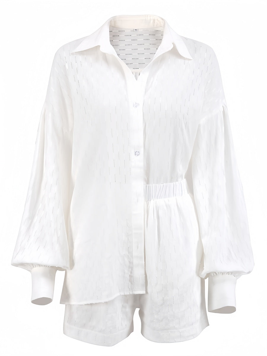 Balon Kol Şort Takımı