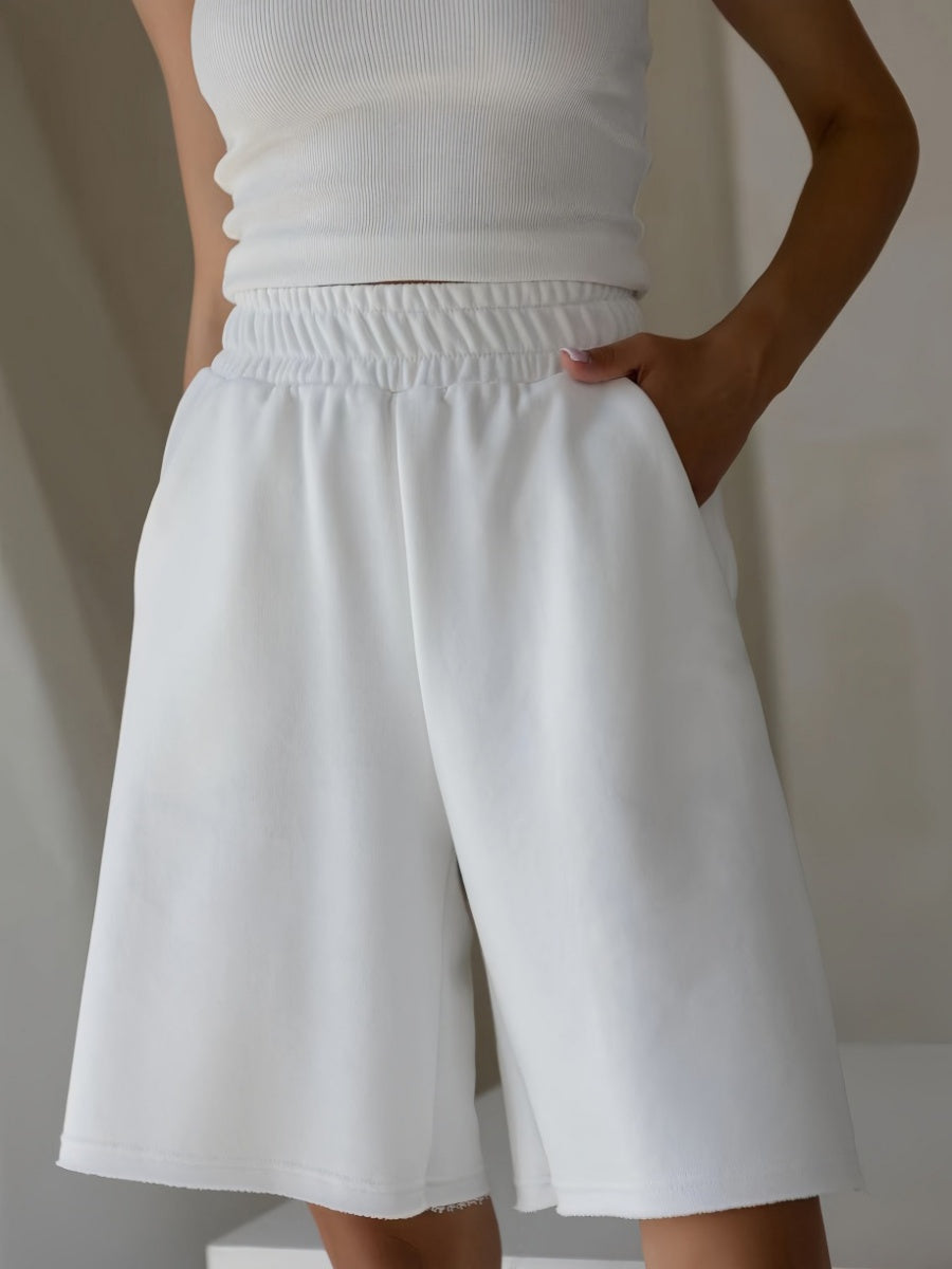 Rahat Pamuklu Şort Takım