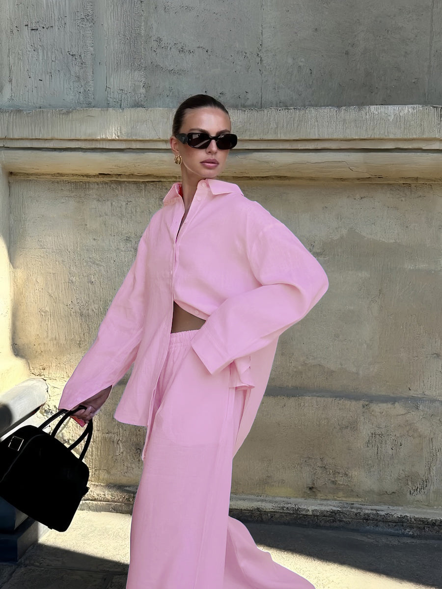 Pembe Pantolon Takımı