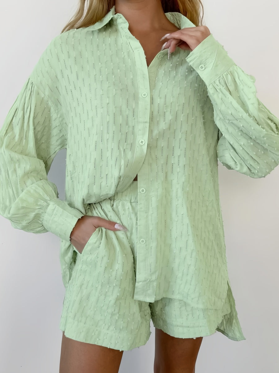 Balon Kol Şort Takımı