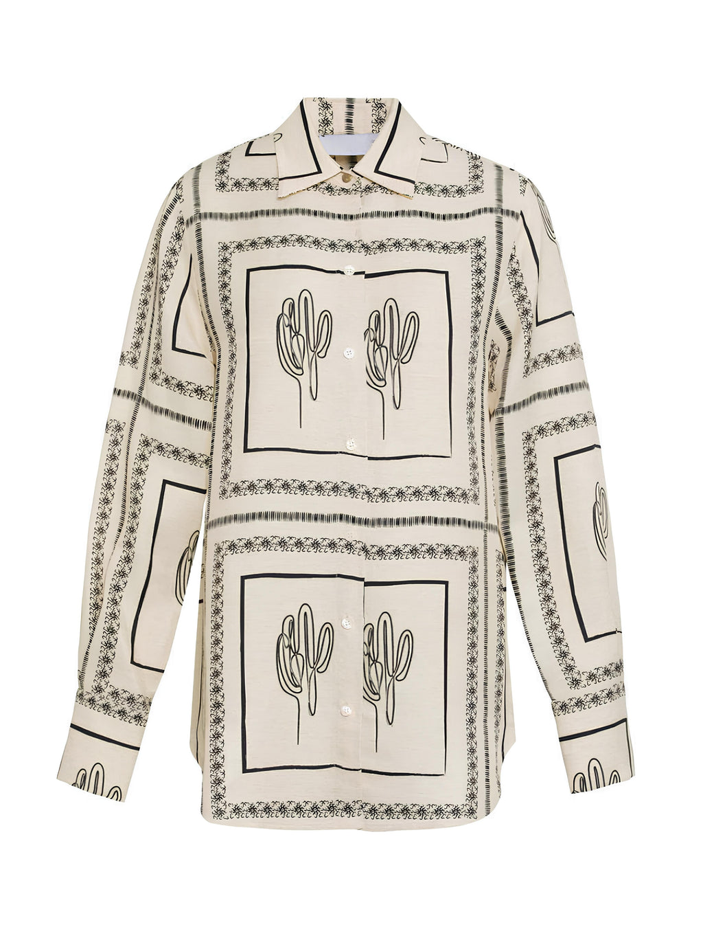 Desenli Uzun Kollu Pantolon Takımı