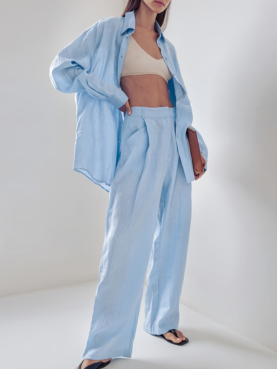 Mavi Pantolon Takımı