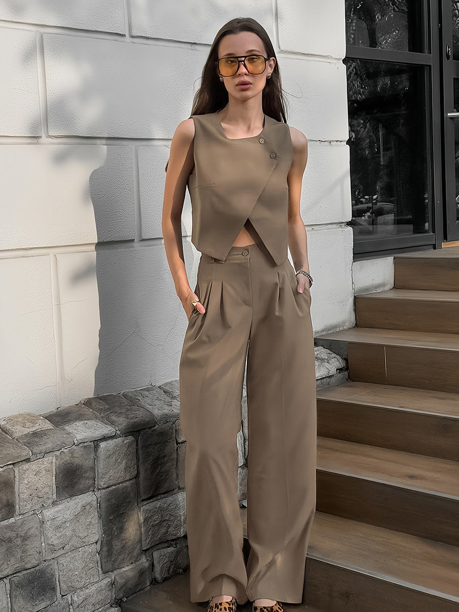 Asimetrik Pantolon Takımı