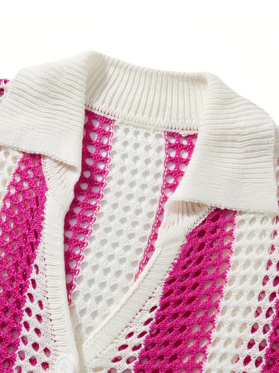 Çizgili Dantel Takım