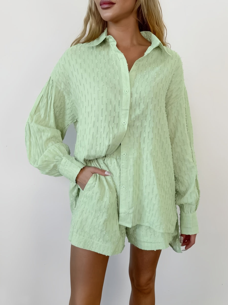 Balon Kol Şort Takımı