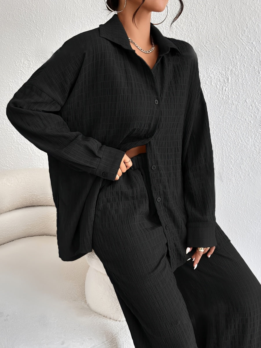 Minimalist Gömlek-Pantolon Set