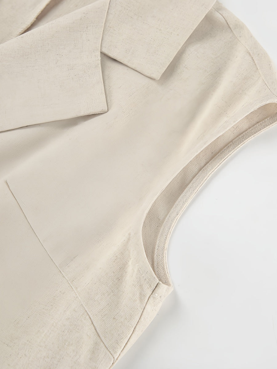 Düz Şal Yaka Yırtık Midi Elbise