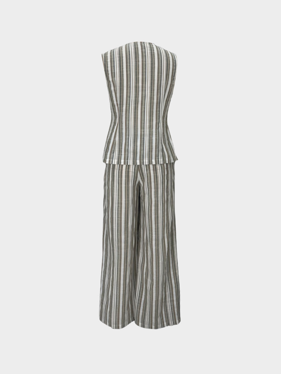 Broşlu Pantolon Takımı