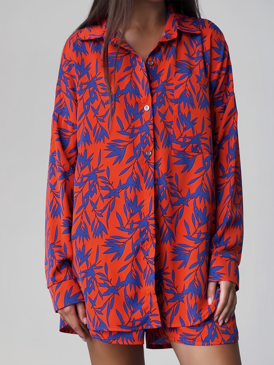 Yaprak Desenli Takım