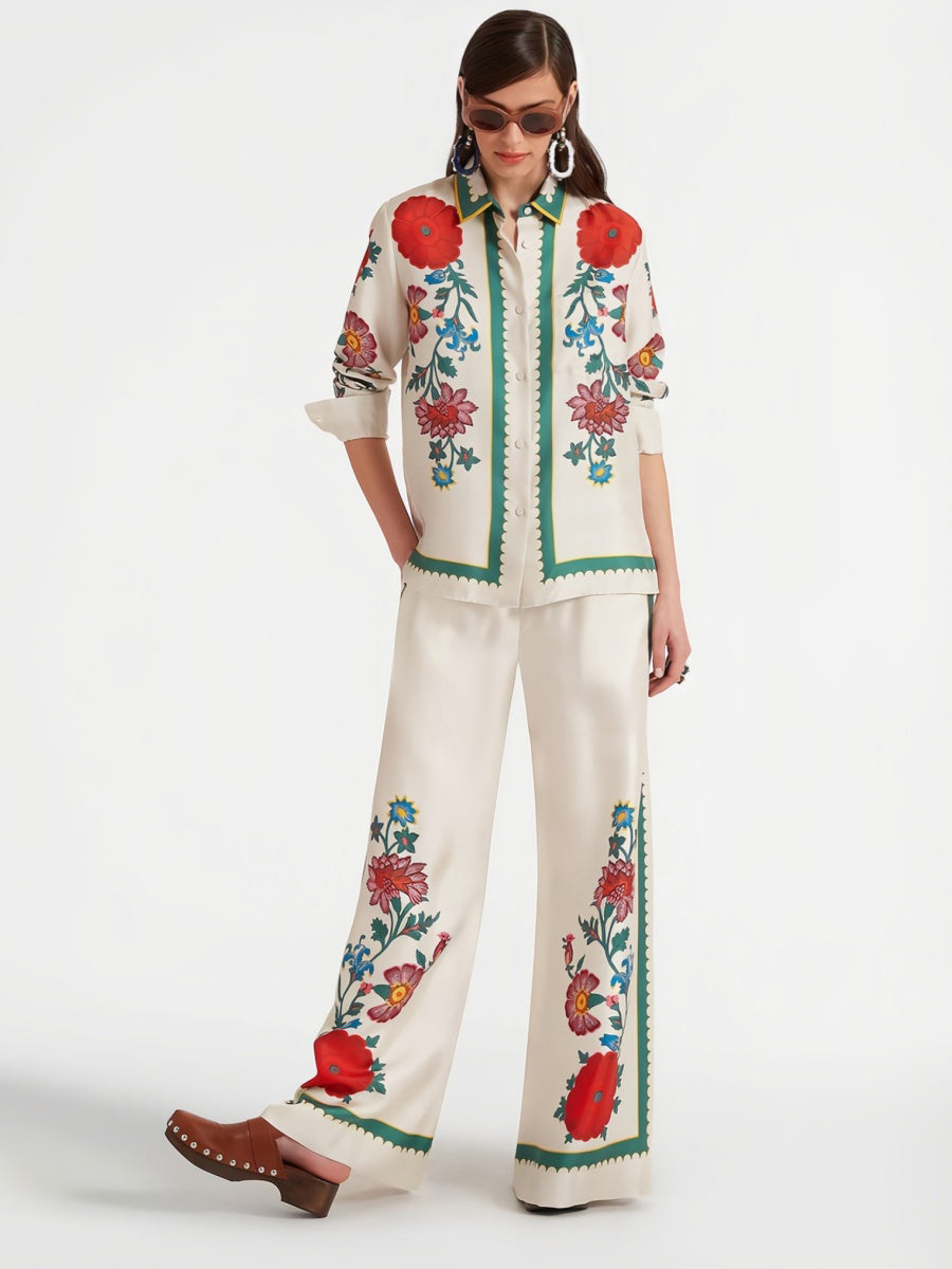 Çiçek Baskılı Takım