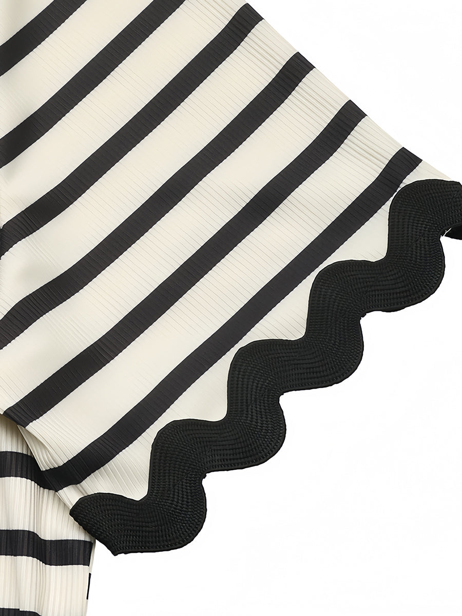 Çizgili Şort Takımı