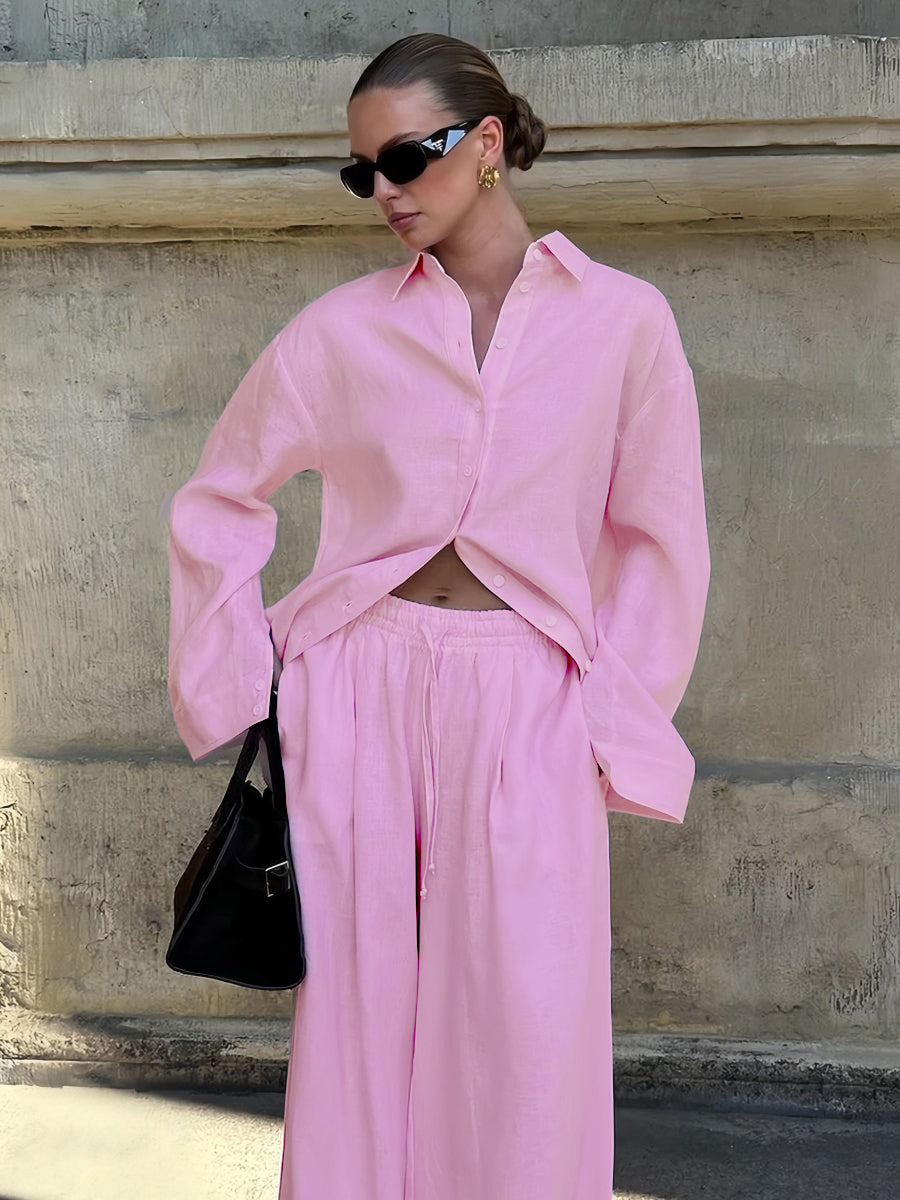 Pembe Pantolon Takımı