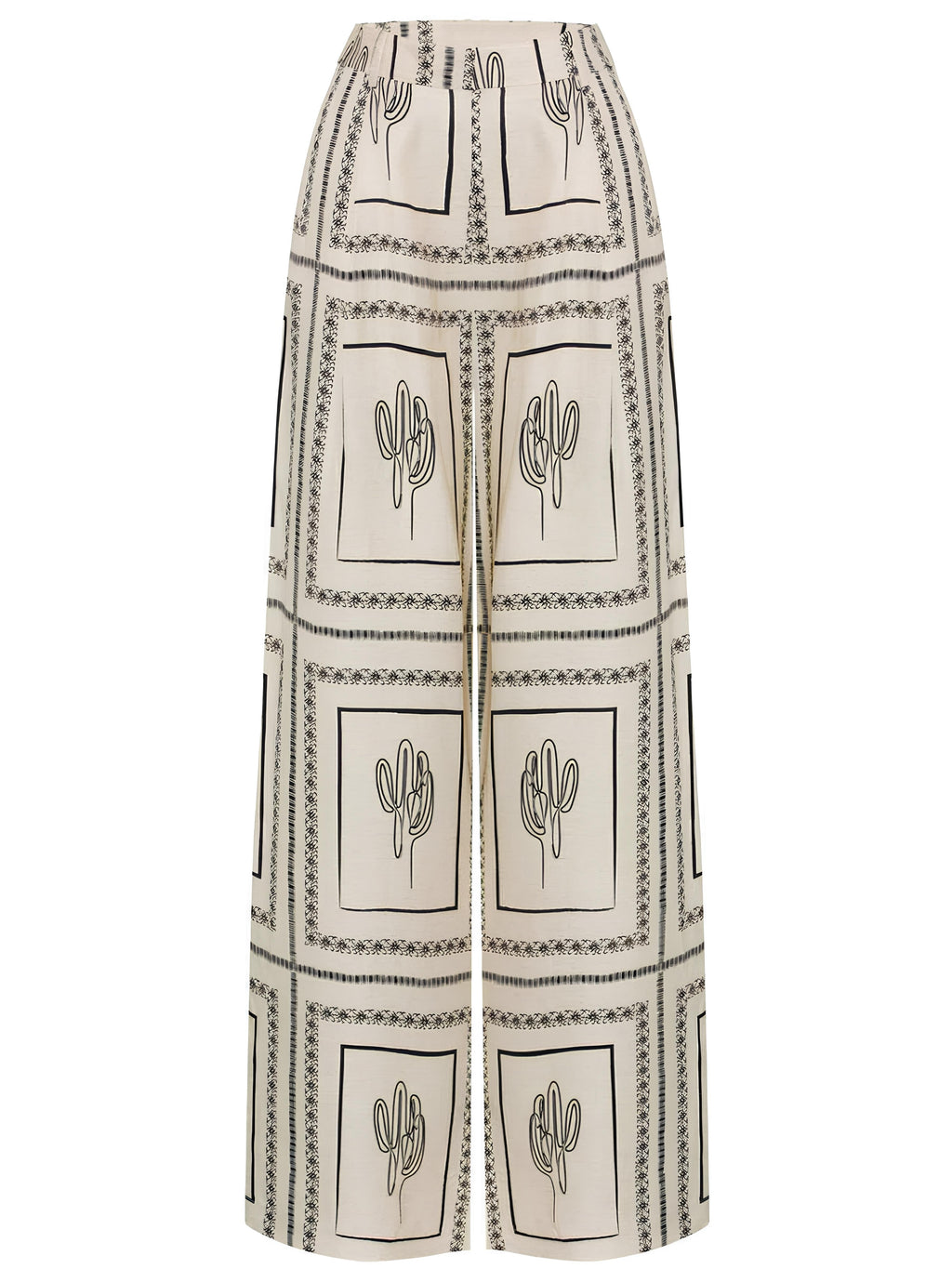 Desenli Uzun Kollu Pantolon Takımı