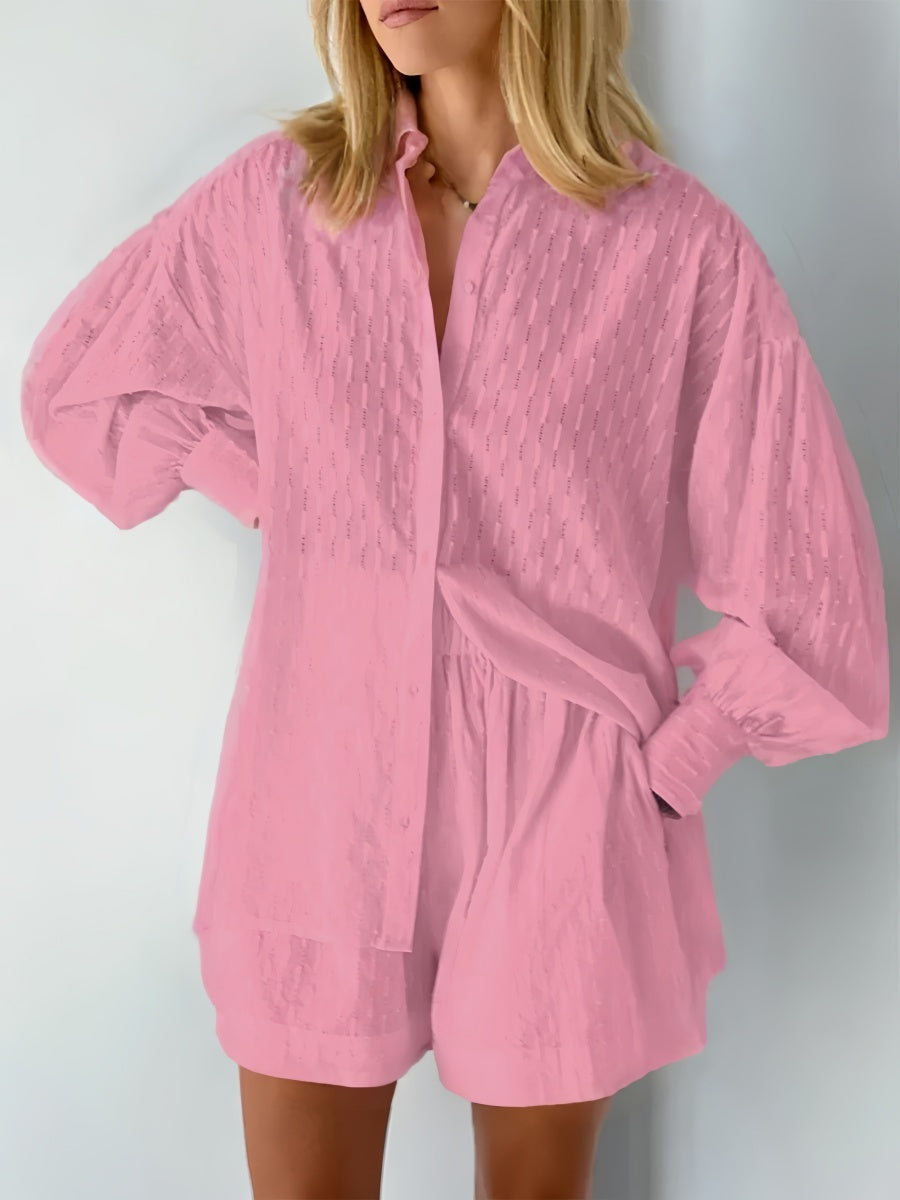 Balon Kol Şort Takımı