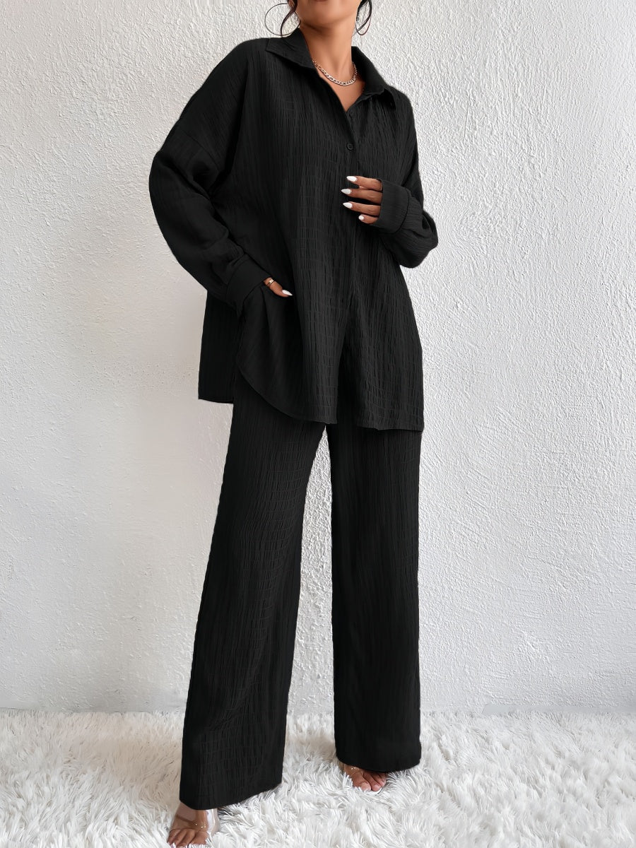 Minimalist Gömlek-Pantolon Set