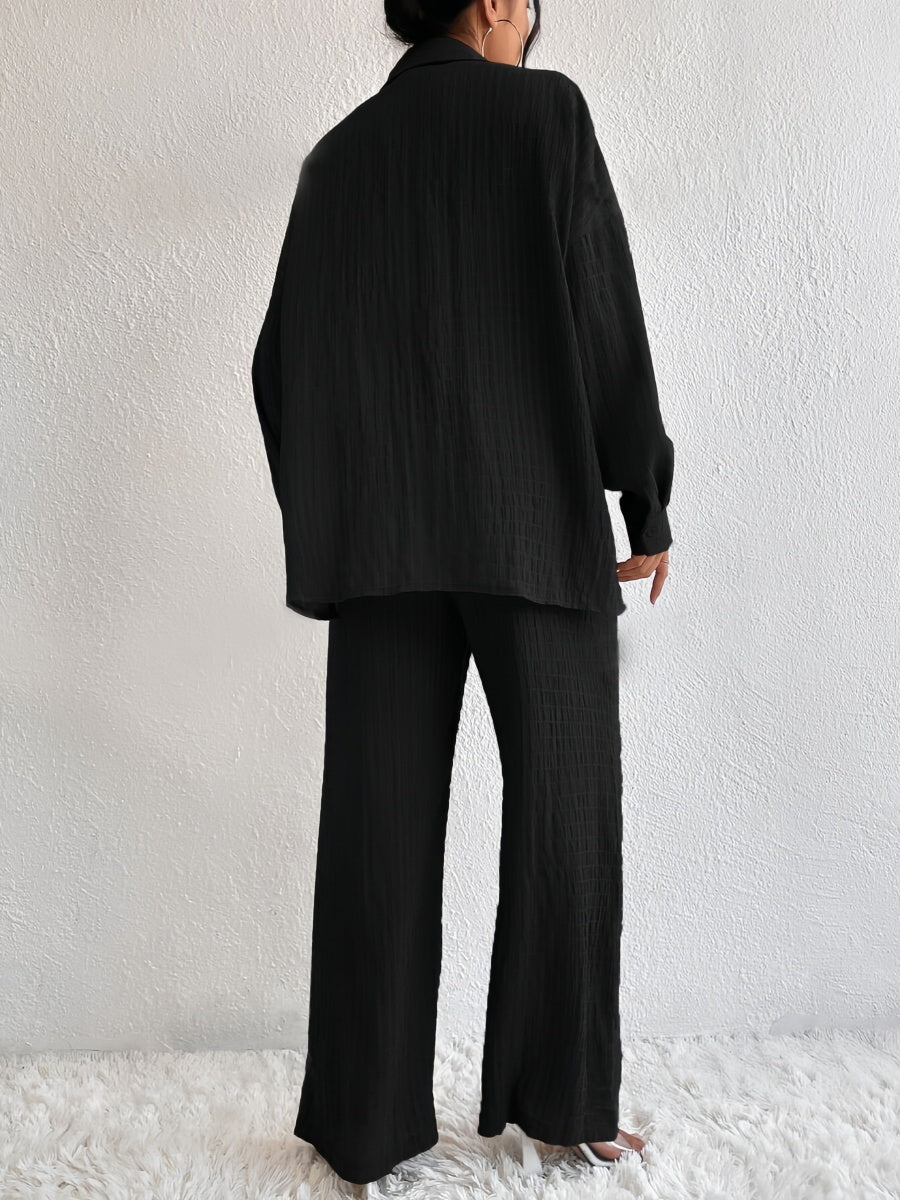 Minimalist Gömlek-Pantolon Set