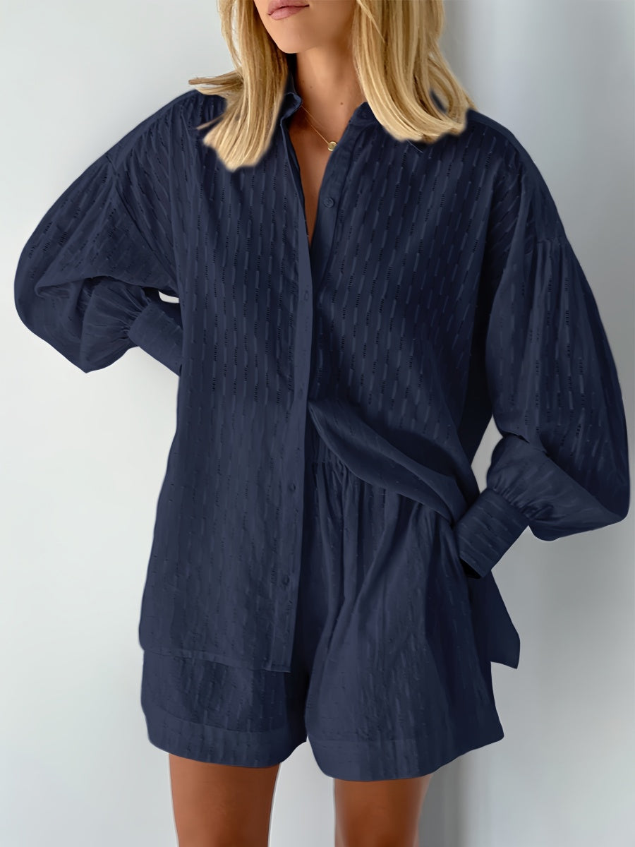 Balon Kol Şort Takımı