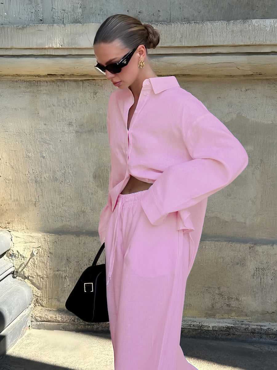 Pembe Pantolon Takımı