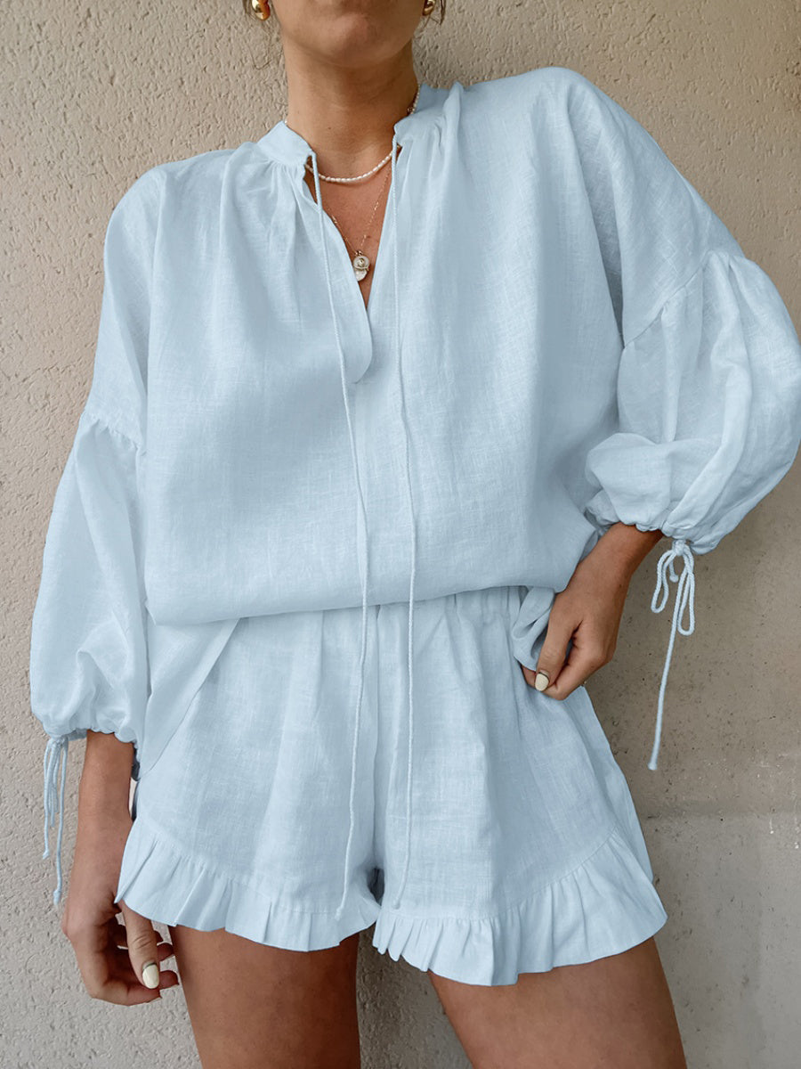 Volanlı Şort Takımı