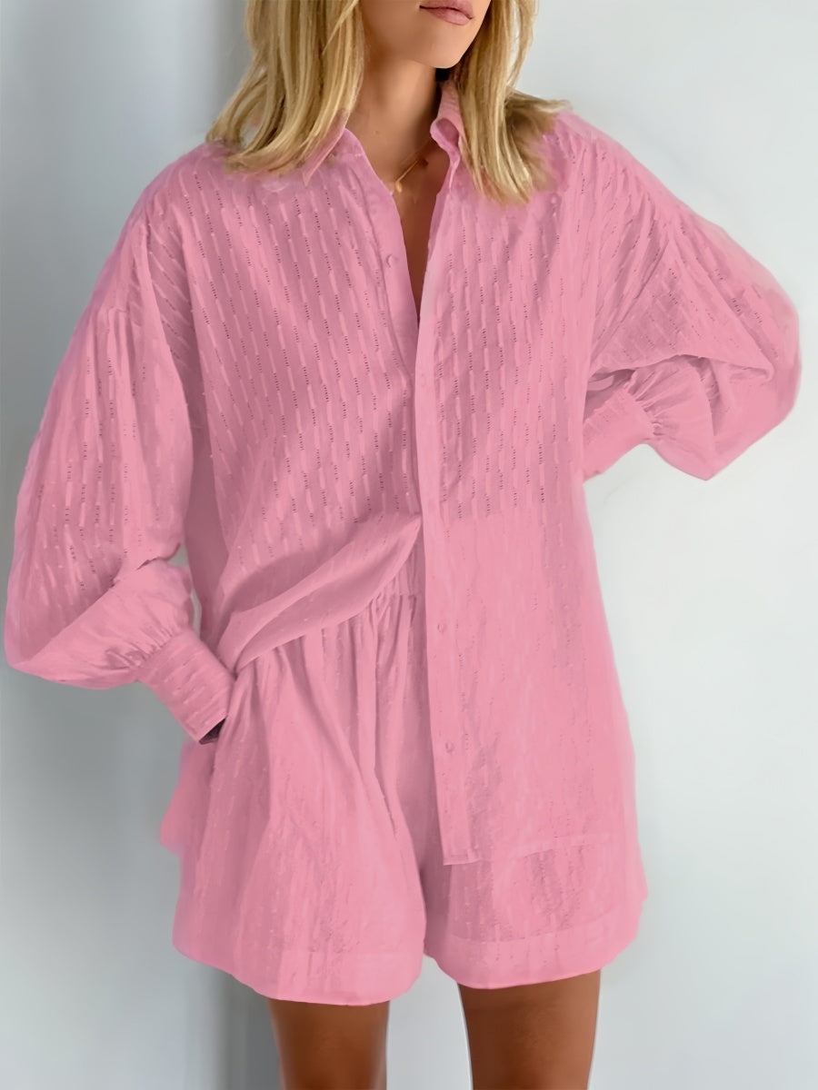 Balon Kol Şort Takımı