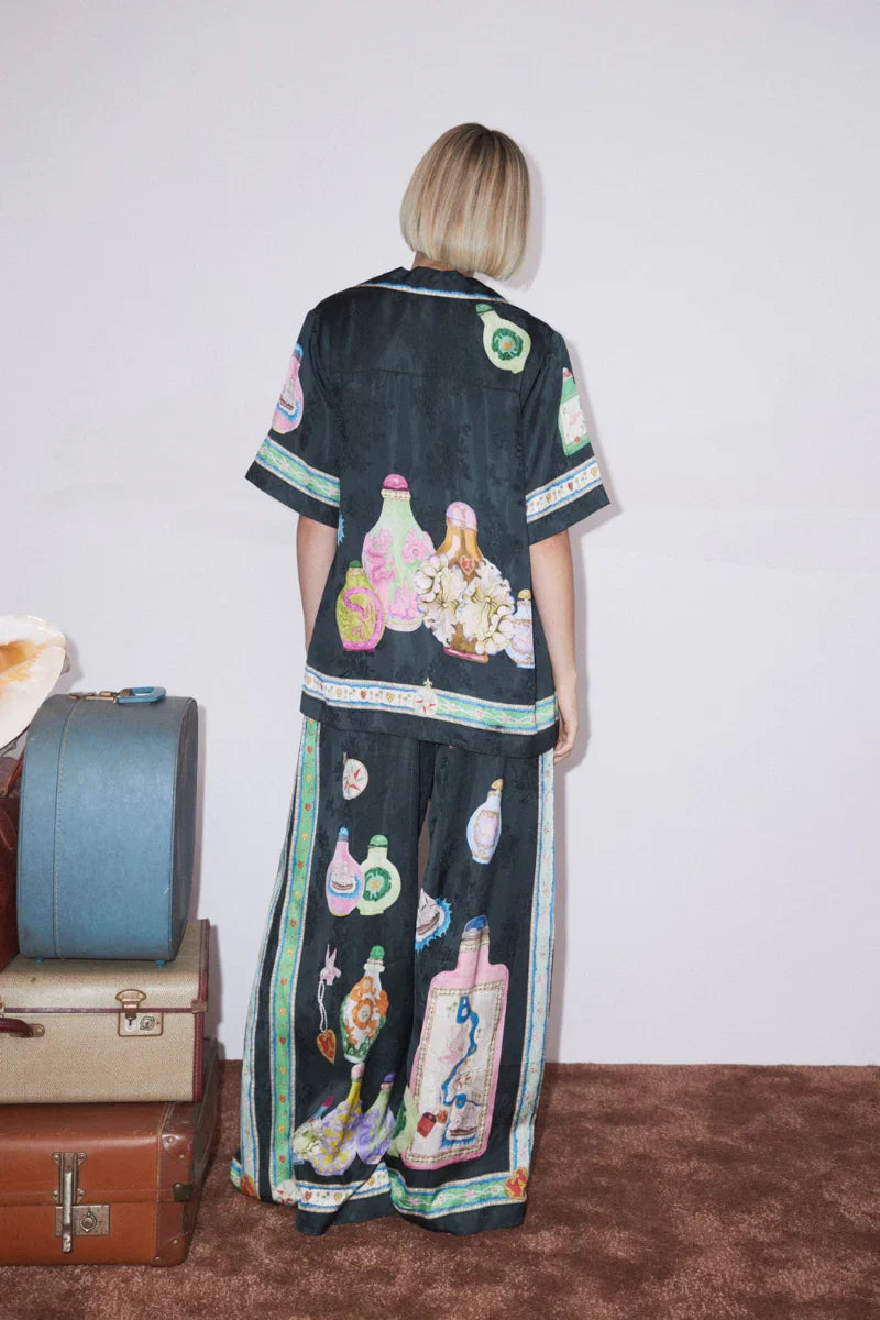 ELEA Desenli Kısa Kollu Takım