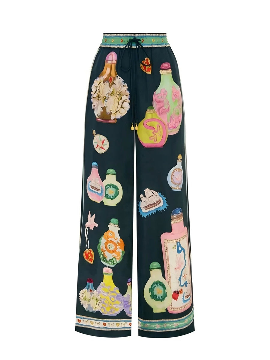 ELEA Desenli Kısa Kollu Takım