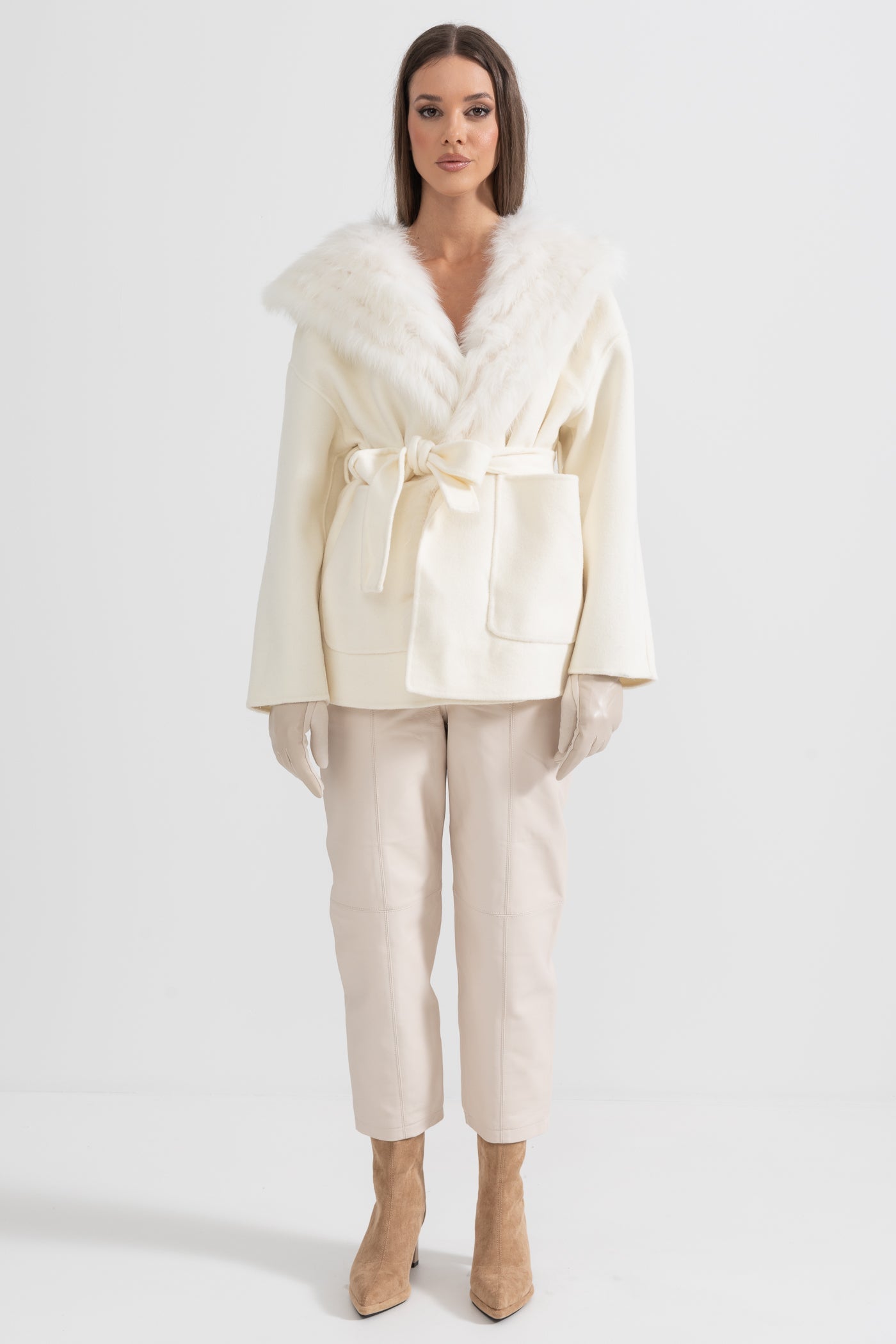 Oversize Kapüşonlu Ceket