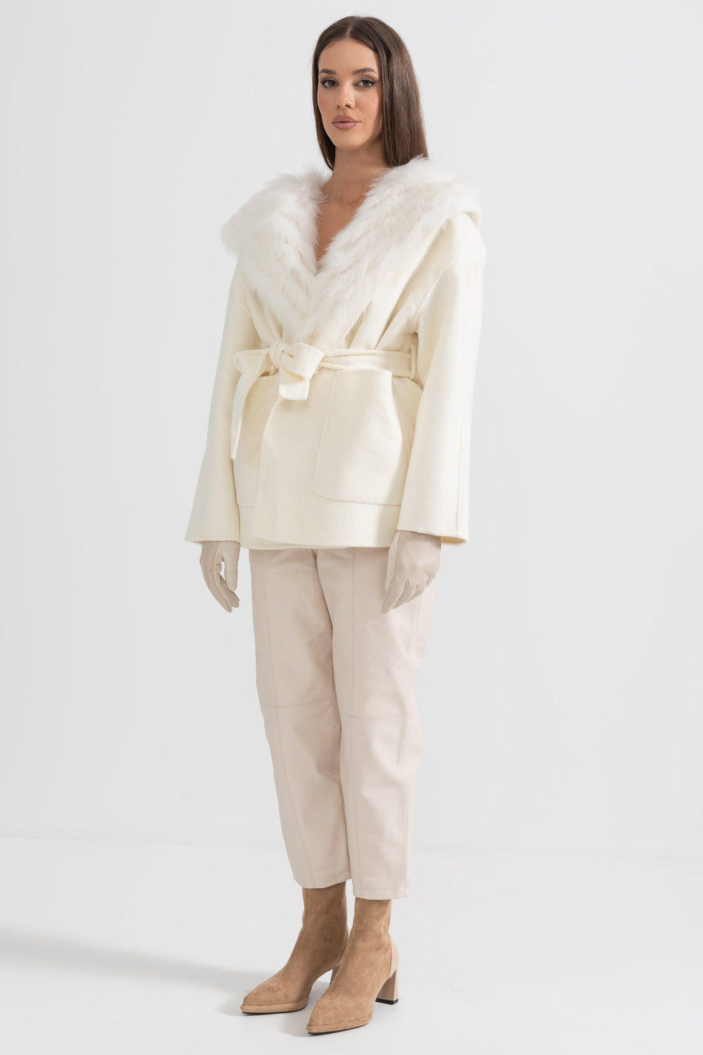Oversize Kapüşonlu Ceket