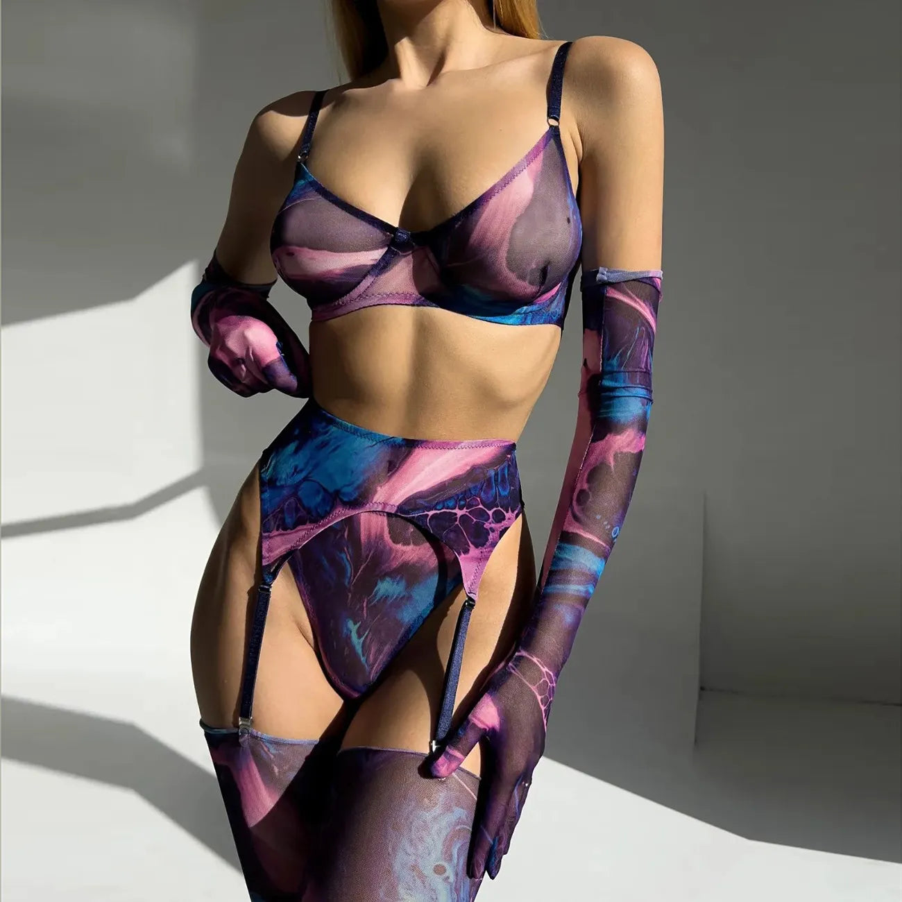 Serena 5 Parça Tie-Dye İç Giyim Takımı