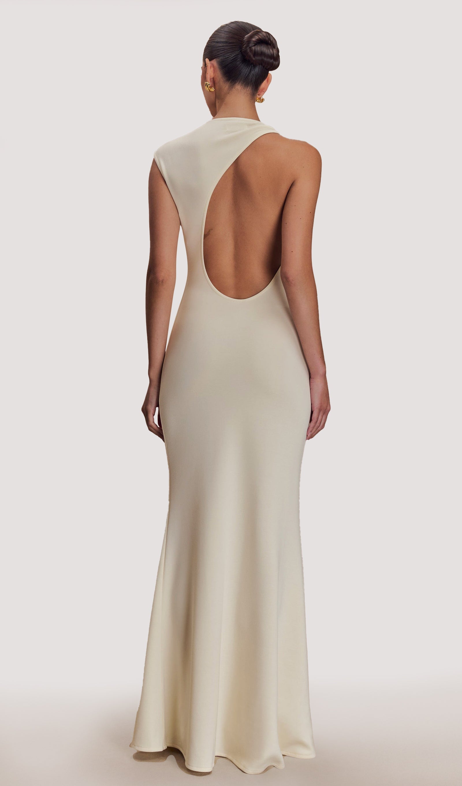 Scuba Jersey Kesimli Uzun Elbise