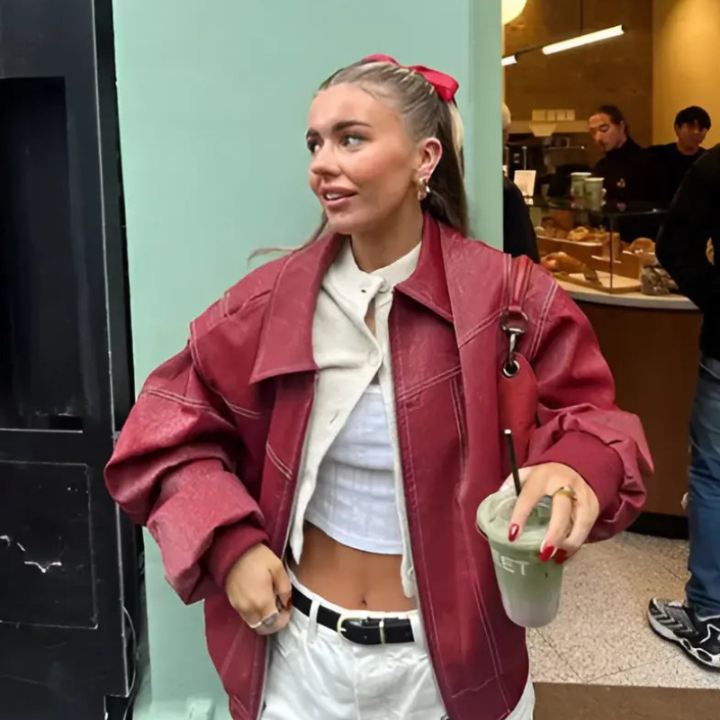 Rahat Oversized Deri Ceket