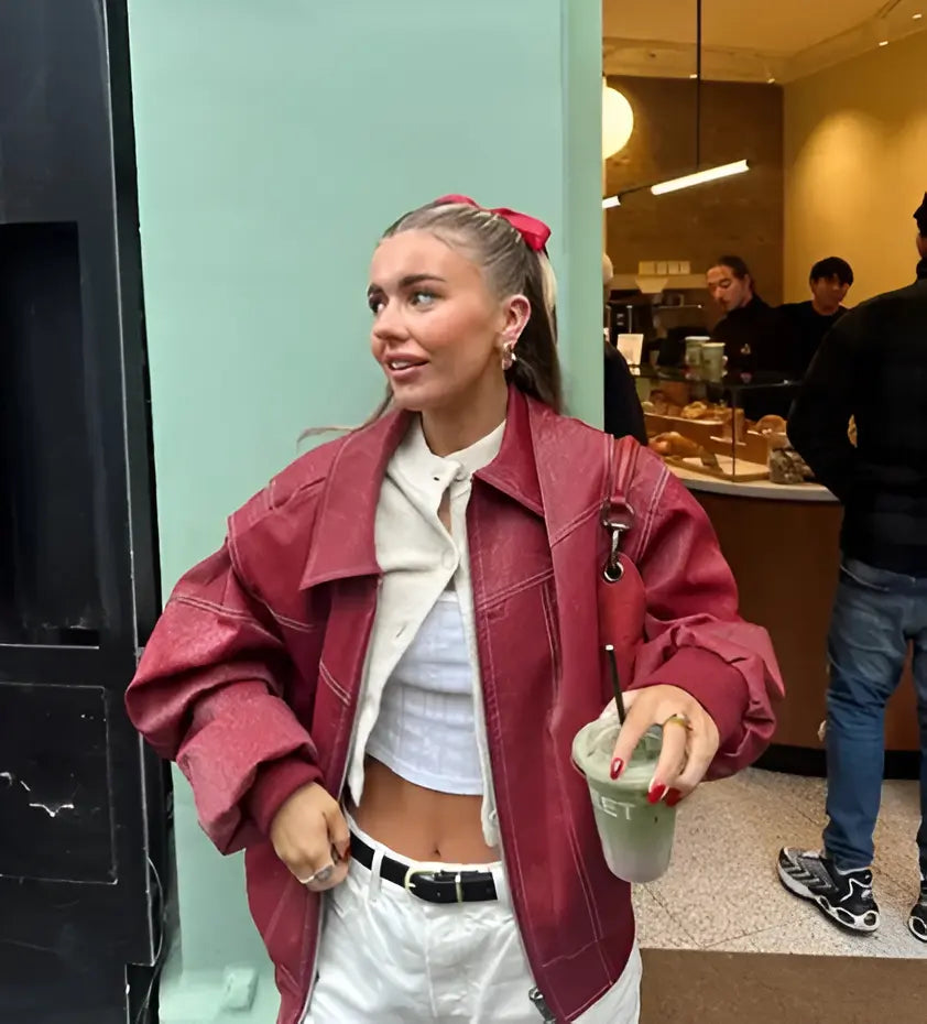 Rahat Oversized Deri Ceket