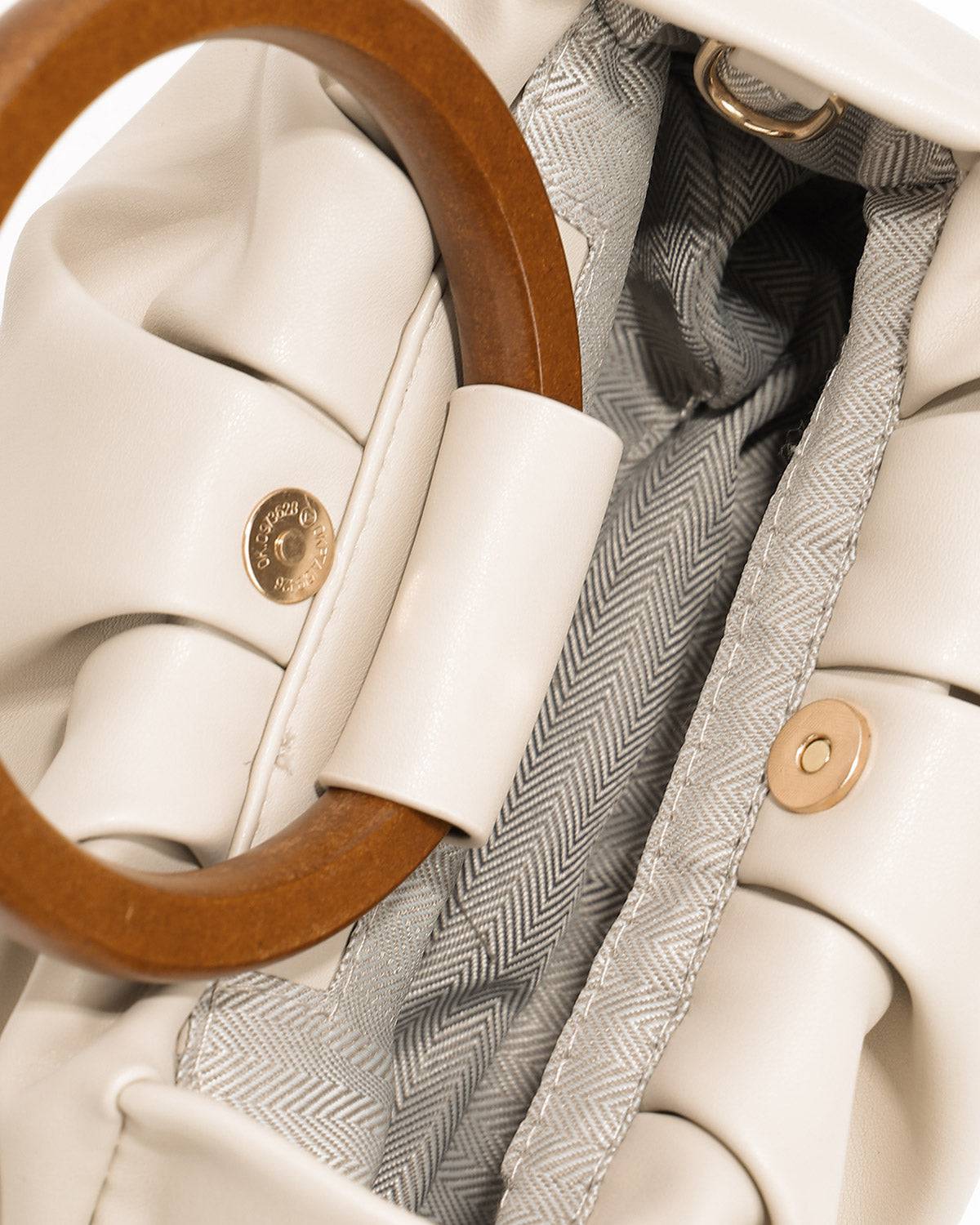 Düz Büzgülü El Çantası